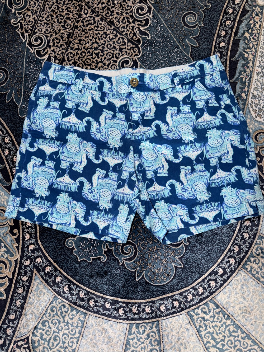 Lilly Pulitzer Elephant 7” shorts size 12